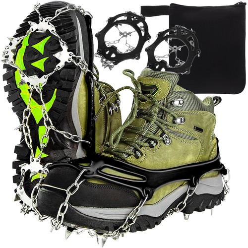 Ice Snow Traction Cleats Crampons Anti-Slip Snow Shoes Cleats for Men Women Hiking, Size 41-44