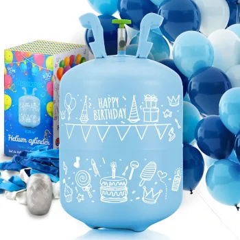 Ricokids vienkartinis helio balionas 0.20 m3 su balionais ir juostele