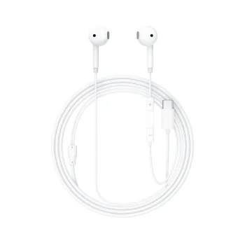 Laidinės ausinės Acefast L13 su USB-C ir mikrofonu, baltos