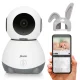 Alecto SMARTBABY10 Wi-Fi kūdikio stebėjimo monitorius su kamera, baltas/pilkas
