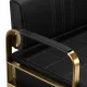 Laukiamojo sofa Gabbiano Avila, juoda su auksu