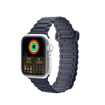 Dux Ducis Armor dirželis Apple Watch 41 / 40 / 38 mm, magnetinis, mėlynas