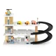 Large Wooden Toy Garage Playset with Lift, Cars & Helicopter ECOTOYS