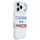 BMW M Silicon Horizontal Line MagSafe dėklas iPhone 17 Pro - Baltas