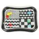 Inflatable Water Sensory Play Mat for Babies, Black and White, 65x50 cm
