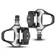 Rockbros LP-RD2BK plento pedalai suderinami su Shimano SPD-SL, juodi/sidabriniai