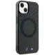 BMW dėklas Pattern MagSafe skirtas iPhone 14 Plus / 15 Plus, pilkas