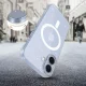 Tech-Protect FlexAir MagSafe dėklas iPhone 17, skaidrus su blizgučiais