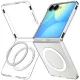 Dėklas Spigen AirSkin MagFit, skirtas Samsung Galaxy Z Flip 8, Clear / White
