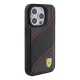 Ferrari Perforated Waves dėklas, skirtas iPhone 15 Pro, juodas
