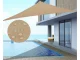 Waterproof Sun Shade Sail - Triangle 3x3x3m, Cream