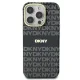 Apple iPhone 16 Pro Max 6.9\'\' DKNY Repeat Texture Pattern With Stripe Case Cover, Black