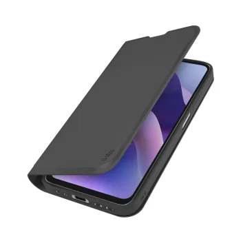 Atverčiamasis dėklas SBS Wallet Smooth skirtas Motorola Moto G56, juodas