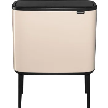 Rūšiavimo šiukšliadėžė Brabantia Bo Touch Bin 11 + 23 L, smėlio spalvos