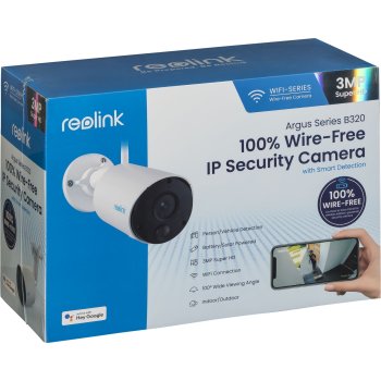 Belaidė vaizdo stebėjimo kamera Reolink Argus Series B320 2K, balta