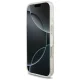 Guess IML Flowers Allover MagSafe dėklas iPhone 18 Pro / 17 Pro su perlų dirželiu, baltas