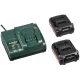 Akumuliatorinis gręžtuvas-suktuvas Metabo BS 14.4 V, 2x 2.0 Ah akumuliatoriai, lagaminas