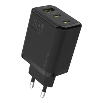 Dudao A29 GaN tinklo įkroviklis 2x USB-C / 1x USB-A 65W, juodas