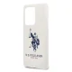 US Polo Silicone Collection Phone Case Cover Samsung Galaxy S20 Ultra - White