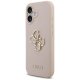 Guess Grained Big 4G & Classic Logo dėklas, skirtas iPhone 17, rožinis