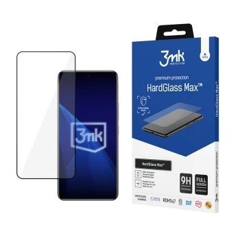 Apsauginis stiklas 3mk HardGlass telefonui Xiaomi Redmi Note 15 Pro 4G, juodas
