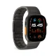 Puro TITAN nerūdijančiojo plieno dirželis Apple Watch 42/44/45/49mm, juodas