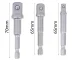 Suktuvo adapterių galvutėms komplektas 1/4\" 3/8\" 1/2\" (3 vnt.)