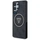 Guess 4G Glitter Triangle Buttons MagSafe Case for Samsung Galaxy S25 Ultra Black