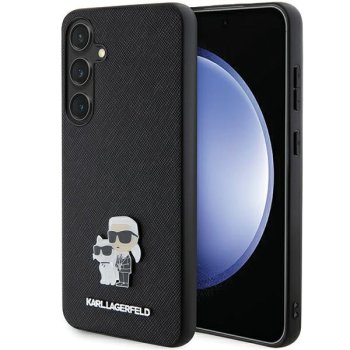 Karl Lagerfeld dėklas Samsung Galaxy S24 telefonui Saffiano KC Pin, juodas