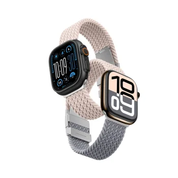 Set of 2 AmazingThing Blend Band Straps for Apple Watch 45/46/49mm - Pink-Gray/Pink