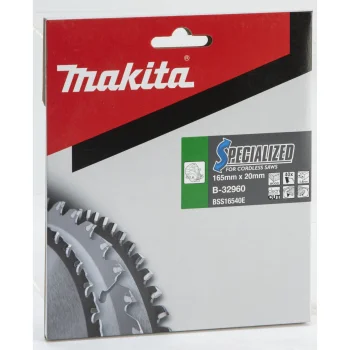 Diskinio pjūklo diskas medžiui Makita B-32960 Specialized 165 x 20 mm, 40T