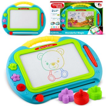 Ricokids Magnetic Drawing Board Erasable Doodle Pad, Blue