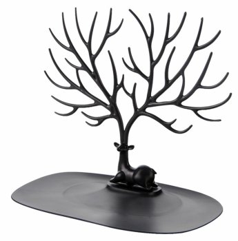 Jewelry stand in deer antler shape, black