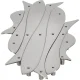 Ištraukiamas padėklas karštiems indams Alessi Pescher DUL03, 12 x 51 x 19 cm, sidabrinis