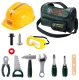 Bakalu KZ1055 Little Handyman žaislinių įrankių rinkinys su krepšiu ir šalmu