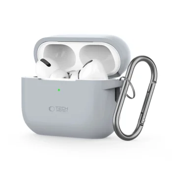 Tech-Protect Silicone Hook case for Apple AirPods Pro 1 / 2 - gray