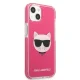 Karl Lagerfeld Choupette Head dėklas Apple iPhone 13 mini, fuksijų