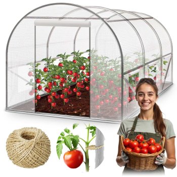 Plonos 4971-B plėvelinis šiltnamis 2 x 3,5 m (7m2), baltas