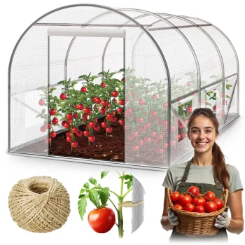 Plonos 4971-B plėvelinis šiltnamis 2 x 3,5 m (7m2), baltas