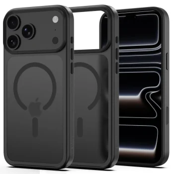 Tech-Protect Magmat Magsafe CC dėklas, skirtas iPhone 18 Pro Max / 17 Pro Max, Matte Black