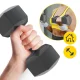 4Fizjo Bitumen Dumbbells 2 x 4 kg, Grey