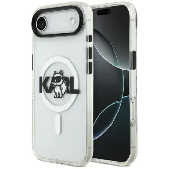 Karl Lagerfeld IML Choupette Sketch MagSafe dėklas skirtas iPhone Air, skaidrus