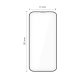 Tech-Protect iPhone 17 Air Tempered Glass Quick Set+ 2-pack, Black