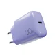 Sieninis įkroviklis Puro Pro Lite 30W USB-C, violetinis