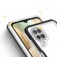 Dėklas Hybrid Armor Clear 3 in 1, skirtas Samsung Galaxy A22 4G, juodas