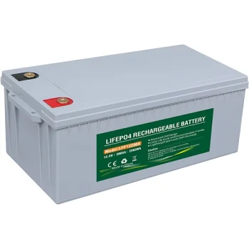 Ličio geležies fosfato akumuliatorius LiFePO4 12.8V, 200Ah, pilkas