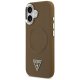 Guess Triangle Logo MagSafe dėklas iPhone 17, rudas