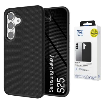 Dėklas 3mk Fortis MagCase skirtas Samsung Galaxy S25, juodas