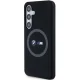 BMW M silikoninis dėklas su MagSafe „Samsung Galaxy S24“ telefonui, juodas