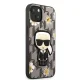 Karl Lagerfeld dėklas iPhone 13, Monogram Iconic Karl, pilkas